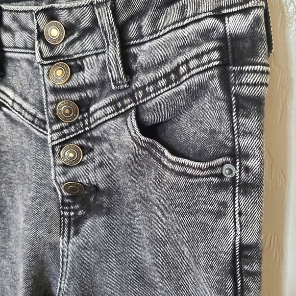 Vanilla Star Highrise Skinny Black Stone Wash Jeans Junior's Waist 26 / Size 3 - Picture 7 of 12